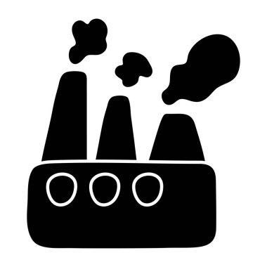 Fabrika inşaatının mükemmel tasarım simgesi