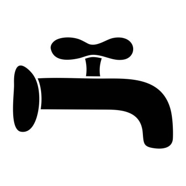 Su musluğunun modern tasarım simgesi