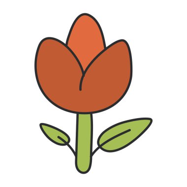 Çiçeğin güzel bir tasarım simgesi