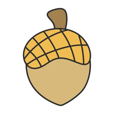 A beautiful design icon of acorn fruit 