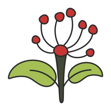 Çiçeğin güzel bir tasarım simgesi