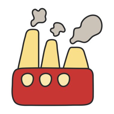 Fabrika inşaatının mükemmel tasarım simgesi