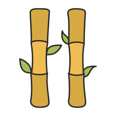 An icon design of bamboo sticks