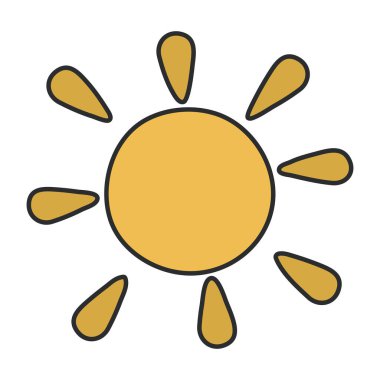 An icon design of sunlight 