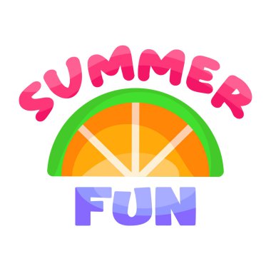 Yaz eğlencesinin güzellik etiketi.