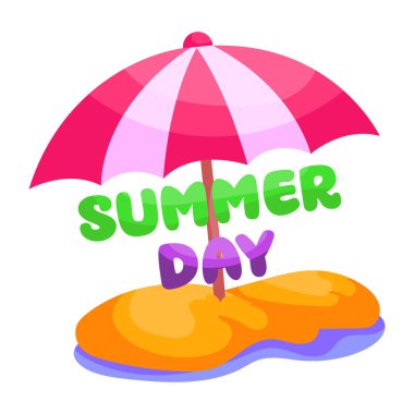 Mükemmel tasarım şemsiye etiketi 