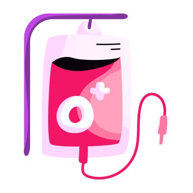 IV damlalarının kavramsal düz tasarım etiketi