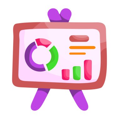 İş sunum etiketi, düzenlenebilir vektör