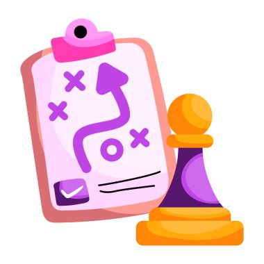 Tik ayak parmağının kavramsal düz tasarım etiketi