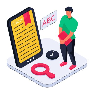 Mobil yer imlerinin mükemmel tasarım çizimi