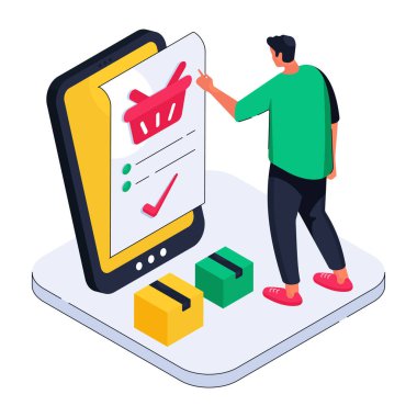 Alışveriş listesinin yaratıcı tasarım çizimi