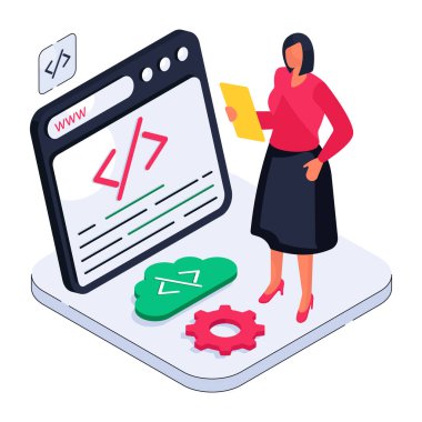 Web kodlamasının eşsiz tasarım çizimi