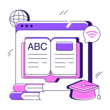 Web kitabının yaratıcı tasarım çizimi