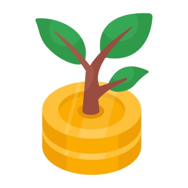 Dolar bitkisinin modern tasarım simgesi