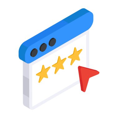 Web reytinglerinin simge tasarımı 