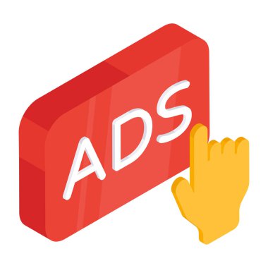 Reklam işaretinin mükemmel tasarım simgesi 