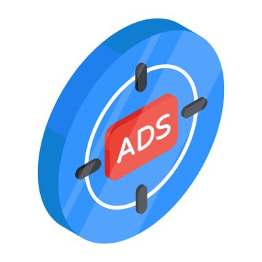 Reklam hedefinin simge tasarımı 