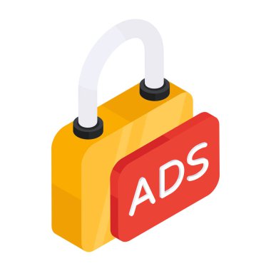 Güvenli reklamın premimium indirme simgesi