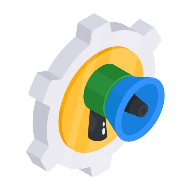 Pazarlama yönetiminin renkli tasarım simgesi 