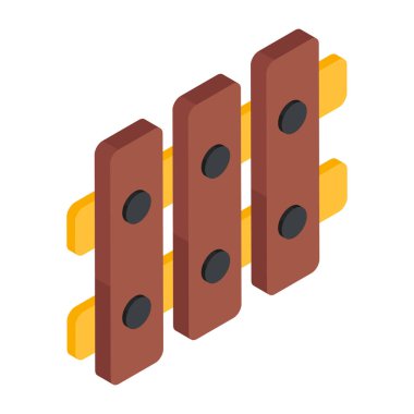 Düzenlenebilir bir çit tasarım simgesi  