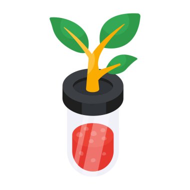 Perfect design icon of botanical tube 