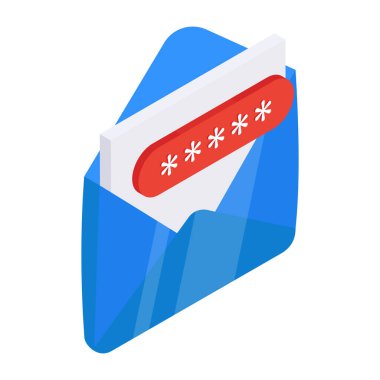 E- posta parolasının mükemmel tasarım simgesi