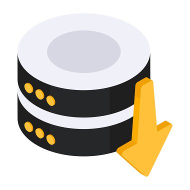 Veri indirmenin mükemmel tasarım simgesi