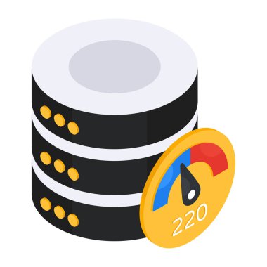 Veri hız testinin modaya uygun tasarım simgesi