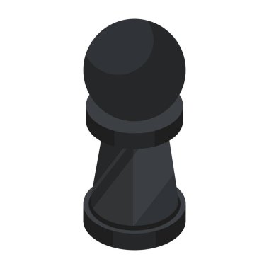 Satranç kalesinin mükemmel tasarım ikonu