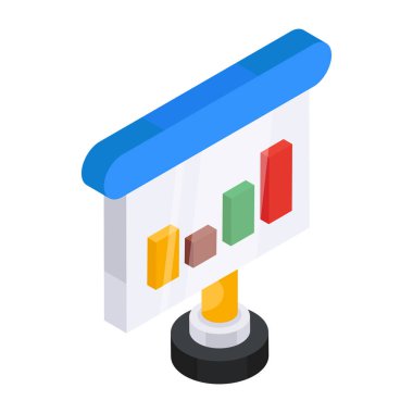 İş sunumunun premimium indirme simgesi