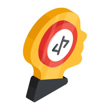 Programcının modern tasarım simgesi 