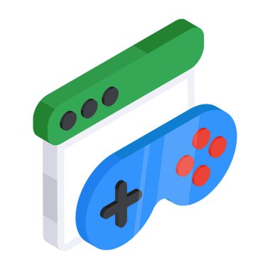 Çevrimiçi oyun için güzel bir tasarım simgesi 