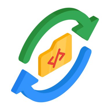 Kodlama dizininin yaratıcı tasarım simgesi 