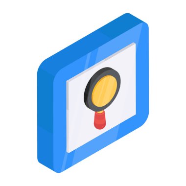 Büyüteçin eşsiz bir tasarım simgesi 