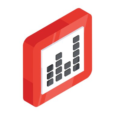 Ses çubuklarının düzenlenebilir tasarım simgesi