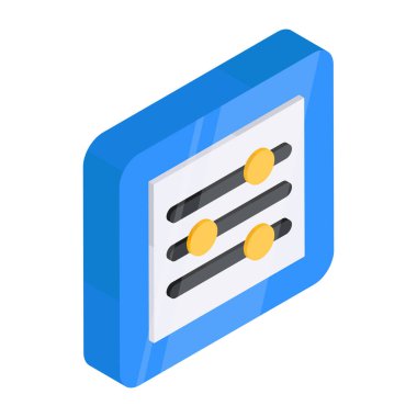 Ses çubuklarının düzenlenebilir tasarım simgesi