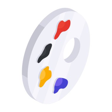 Renk paletinin mükemmel tasarım simgesi 