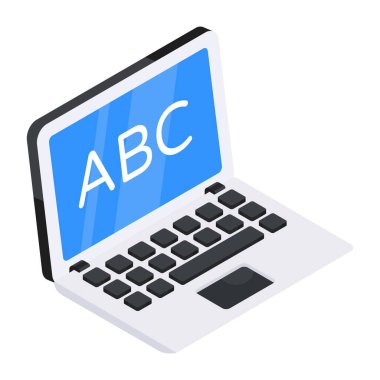 Çevrimiçi öğrenmenin mükemmel tasarım simgesi 