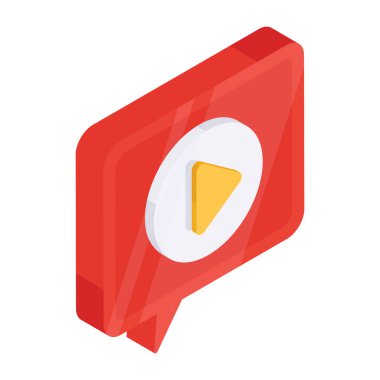 Görüntü sohbetinin modaya uygun tasarım simgesi