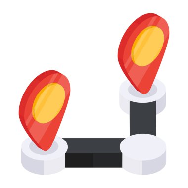 Güzergahın modern tasarım simgesi