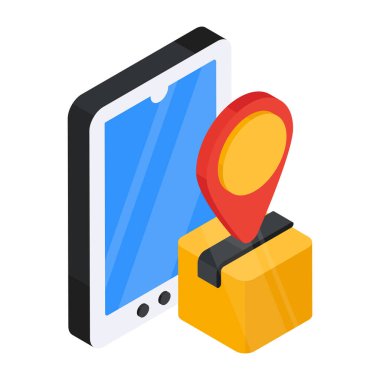 Modern design icon of parcel tracking 