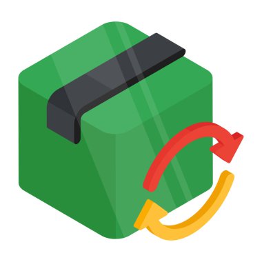 Paket güncellemesinin modern tasarım simgesi 