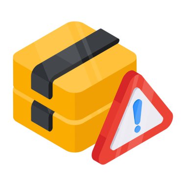 Uyarı işaretli karton, paket hatası kavramı