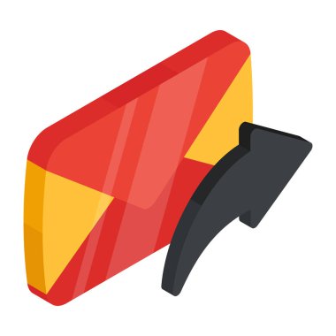 İletilerin düz dizayn simgesi  