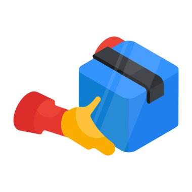 Paket vermenin eşsiz bir tasarım simgesi 