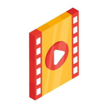 Video makarasının eşsiz tasarım vektörü 