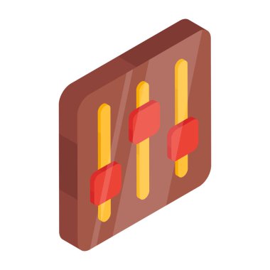 Dengeleyicinin düzenlenebilir tasarım simgesi 