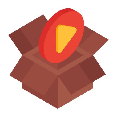 Video kutusunun eşsiz bir tasarım simgesi