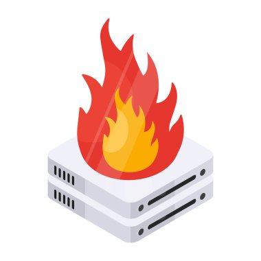 Sunucu yazımının modern tasarım simgesi 