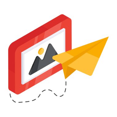 Kağıt düzlemin düzenlenebilir tasarım simgesi